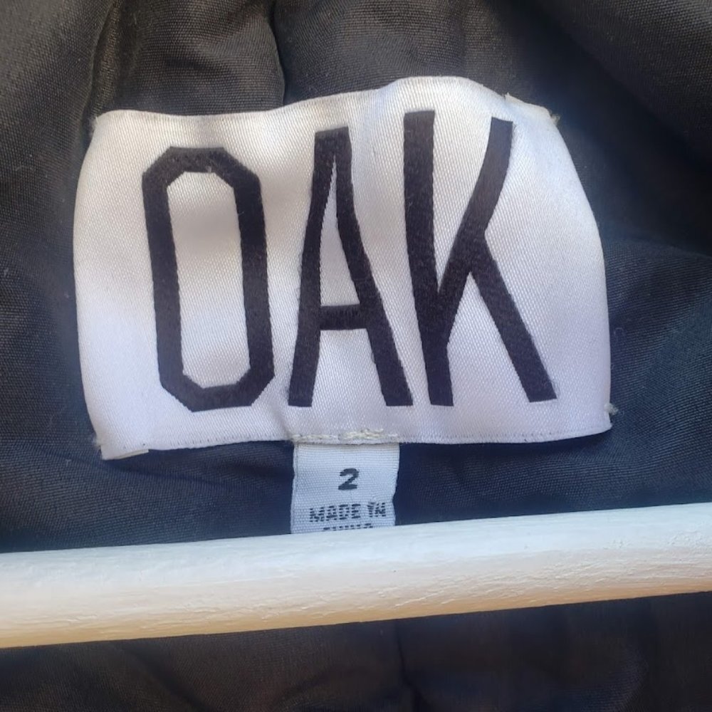 OAK NYC Asymmetrical Nylon Wrap Puff Jacket - Picture 4 of 4